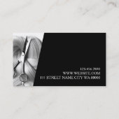 Moderner Friseur Schönheitssalon Visitenkarte (Rückseite)