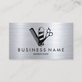 Moderner Friseur-Stylist Schwarzer Schere Barber P Visitenkarte