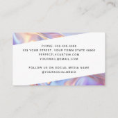 Moderner Friseur Stylist Visitenkarte (Rückseite)