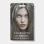 Moderner Friseur/Visagist Ausweis (Vorderseite)