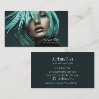 Moderner Friseursalon Business Cards Frisör Visitenkarte