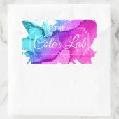 Moderner Friseursalon für Wassersportler Rechteckiger Aufkleber (Tasche)