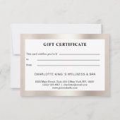 Moderner Friseursalon Gold (Rückseite)