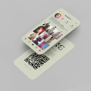 Moderner Friseursalon Instagram Friseursalon Visitenkarte
