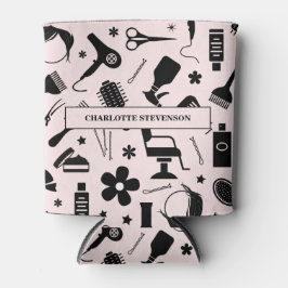 Moderner Friseursalon Stilvolles Pink Blush Drink Dosenkühler