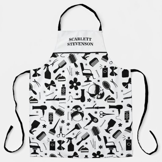 Moderner Friseursalon Stylist Schürze (Vorderseite)