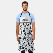 Moderner Friseursalon Stylist Schürze (Getragen)