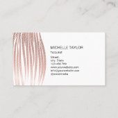 Moderner Frisör, Friseur für Braidfirmen Visitenkarte (Rückseite)