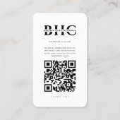 Moderner Frisör-Salon Visitenkarte (Rückseite)