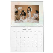 Moderner froher Weihnachten Poinsettia Urlaub Kalender (Jan 2027)