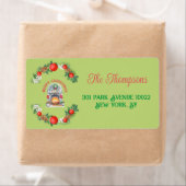 Moderner froher Weihnachts Rot grüner Feuerplatz K (Insitu)