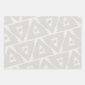 Moderner froher Weihnachtsbaum Grün Geschenkpapier Set (Vorderseite 2)