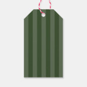 Moderner, fröhlicher und heller grüner Weihnachtsu Geschenkanhänger (Rückseite)