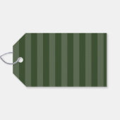 Moderner, fröhlicher und heller grüner Weihnachtsu Geschenkanhänger (Rückseite Horizontal)