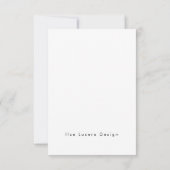 Moderner, fröhlicher und heller Urlaub Einladung (Rückseite)