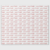 Moderner, fröhlicher und heller Weihnachtsurlaub Geschenkpapier (Flach)