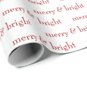 Moderner, fröhlicher und heller Weihnachtsurlaub Geschenkpapier (Rolleneckpunkt)