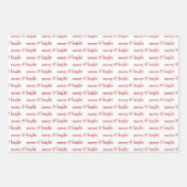 Moderner, fröhlicher und heller Weihnachtsurlaub Geschenkpapier Set (Vorderseite 3)