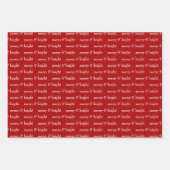 Moderner, fröhlicher und heller Weihnachtsurlaub Geschenkpapier Set (Vorderseite 2)