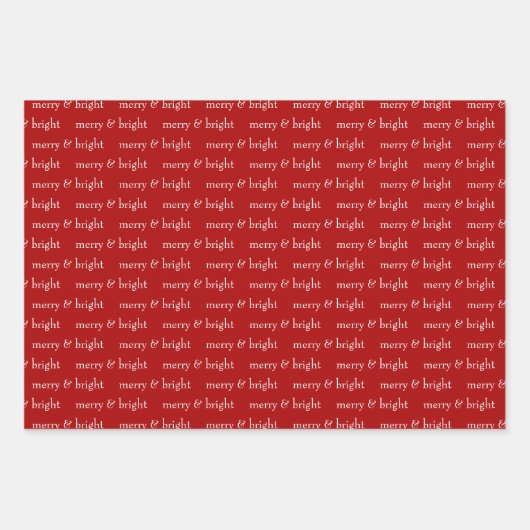 Moderner, fröhlicher und heller Weihnachtsurlaub Geschenkpapier Set (Vorderseite 2)