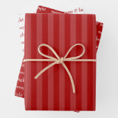 Moderner, fröhlicher und heller Weihnachtsurlaub Geschenkpapier Set (Beispiel)