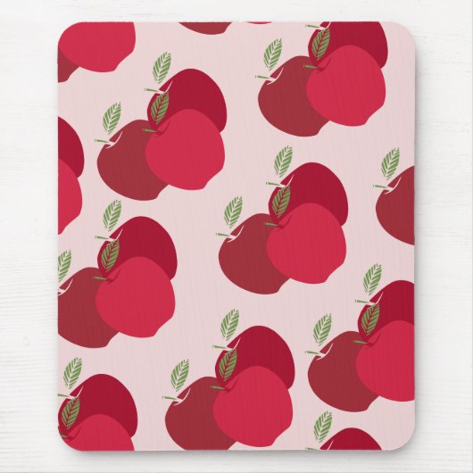 Moderner, fruchtig Inspiriert Apfel Mousepad (Vorne)