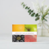 Moderner Fruchtsaftcoach Nutritionist Visitenkarte (Stehend Vorderseite)