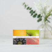 Moderner Fruchtsaftcoach Nutritionist Visitenkarte (Stehend Vorderseite)