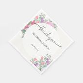 Moderner Frühling Sommer Floral Boho Garden Serviette (Ecke)