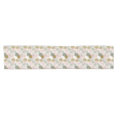 Moderner Frühlings-Botanik-Tischläufer Kurzer Tischläufer (Horizontal)