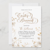 Moderner Frühlingsbrunch Einladung (Vorderseite)