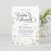 Moderner Frühlingsbrunch Einladung (Stehend Vorderseite)