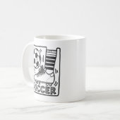 Moderner Fußball-Fußball Kaffeetasse (Vorderseite Links)