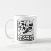 Moderner Fußball-Fußball Kaffeetasse (Links)