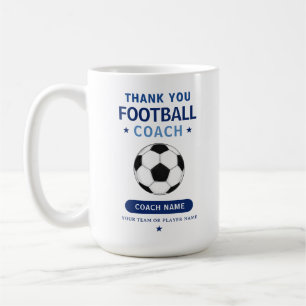 Moderner Fußball-Mannschaftsspieler-Trainer Kaffeetasse