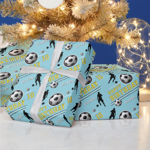 Moderner Fußballspieler Geburtstag Geschenkpapier