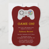Moderner Gamer jeden Alters Einladung (Vorderseite)