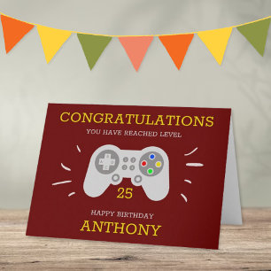 Moderner Gamer jeden Alters Karte