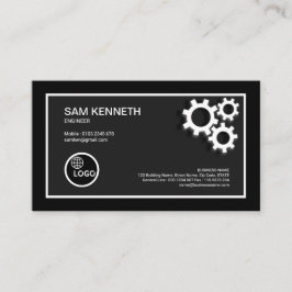 Moderner Gang-Ingenieur der Grenzedrei Visitenkarte