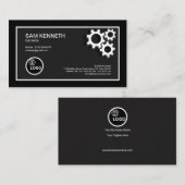 Moderner Gang-Ingenieur der Grenzedrei Visitenkarte (Vorne/Hinten)