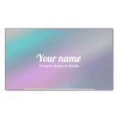 Moderner ganz eigenhändig geschrieber magnetische visitenkarte (Vorderseite)