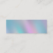 Moderner ganz eigenhändig geschrieber mini visitenkarte (Rückseite)