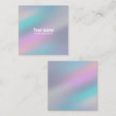 Moderner ganz eigenhändig geschrieber quadratische visitenkarte (Vorne/Hinten)