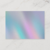 Moderner ganz eigenhändig geschrieber visitenkarte (Rückseite)