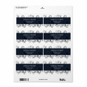 Moderner Garten | Blau | Blumenhochzeit (Vorne)