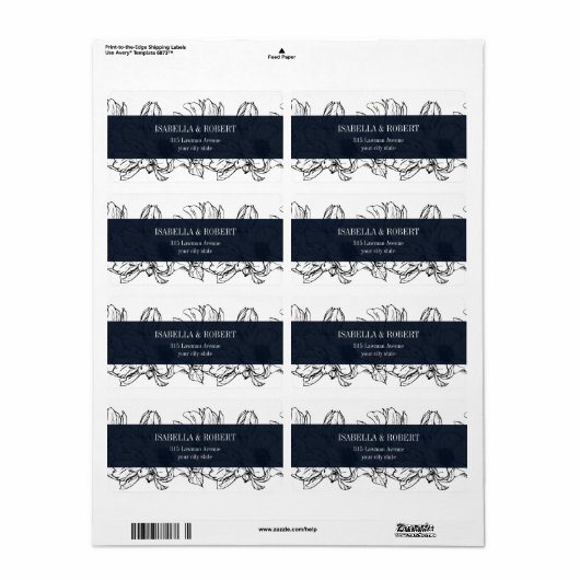 Moderner Garten | Blau | Blumenhochzeit (Vorne)