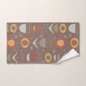 Moderner Garten Brown Badhandtuch Set (Handtuch)