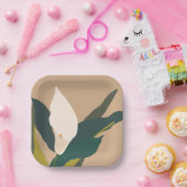 Moderner Garten Calla Lily Blume Party Pappteller (Party)