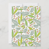 Moderner Garten Einladung zur Hochzeit (Rückseite)