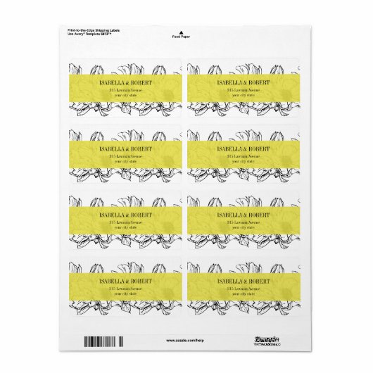 Moderner Garten | Gelb | Blumenhochzeit (Vorne)